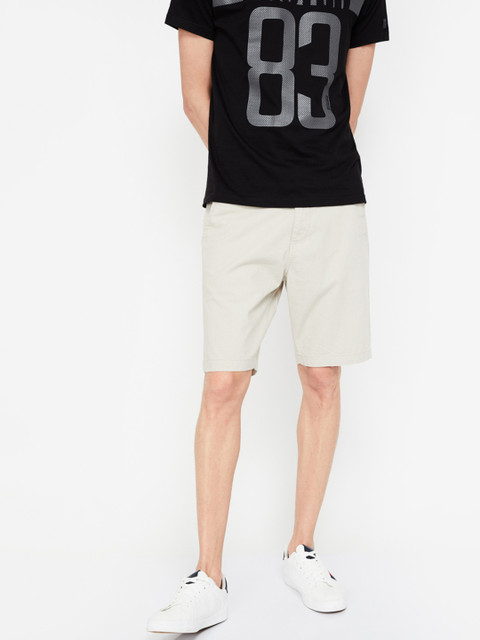 

Fame Forever by Lifestyle Men Beige Solid Regular Fit Regular Shorts