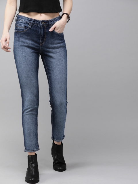 

Roadster Women Blue Skinny Fit Mid-Rise Clean Look Stretchable Jeans