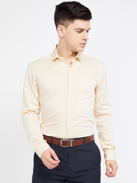 

CODE by Lifestyle Men Yellow Slim Fit Solid Formal Shirt