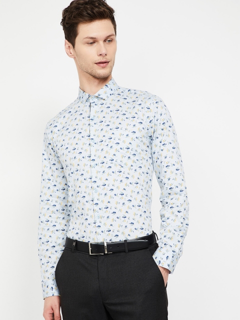 

CODE by Lifestyle Men Blue Slim Fit Printed Formal Shirt