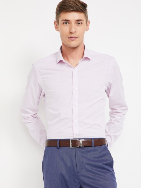 

CODE by Lifestyle Men Purple Slim Fit Solid Formal Shirt
