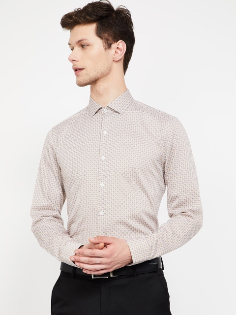 

CODE by Lifestyle Men Yellow Slim Fit Printed Casual Shirt