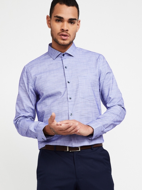 

CODE by Lifestyle Men Blue Slim Fit Solid Formal Shirt