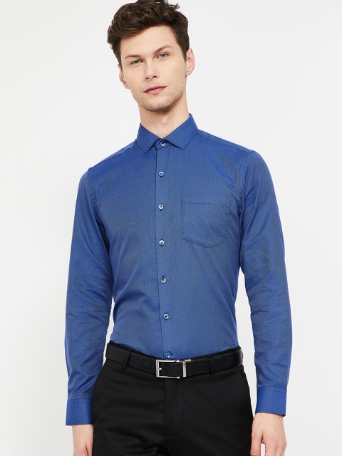 

CODE by Lifestyle Men Blue Slim Fit Solid Formal Shirt