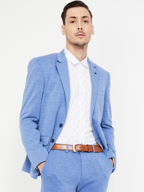 

CODE by Lifestyle Men Blue Solid Super Slim Fit Single Breasted Blazer