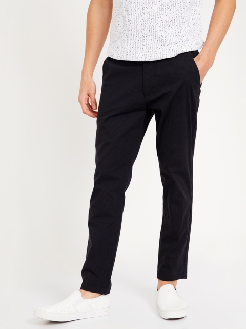 

CODE by Lifestyle Men Black Slim Fit Solid Chinos