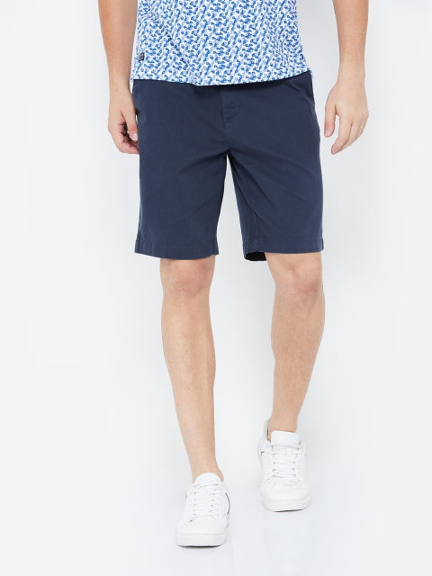 

CODE by Lifestyle Men Blue Solid Regular Fit Regular Shorts