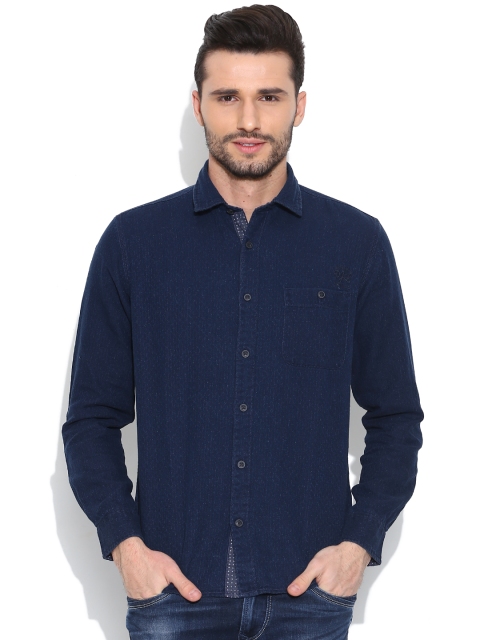 

Pepe Jeans Navy Semi Fit Casual Shirt, Navy blue