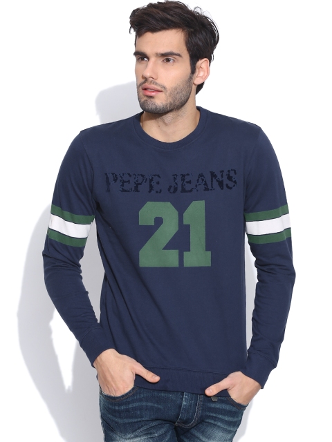 

Pepe Jeans Navy Printed Sweatshirt, Navy blue