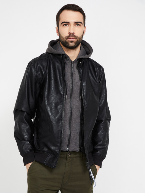 

Bossini Men Black Checked Bomber
