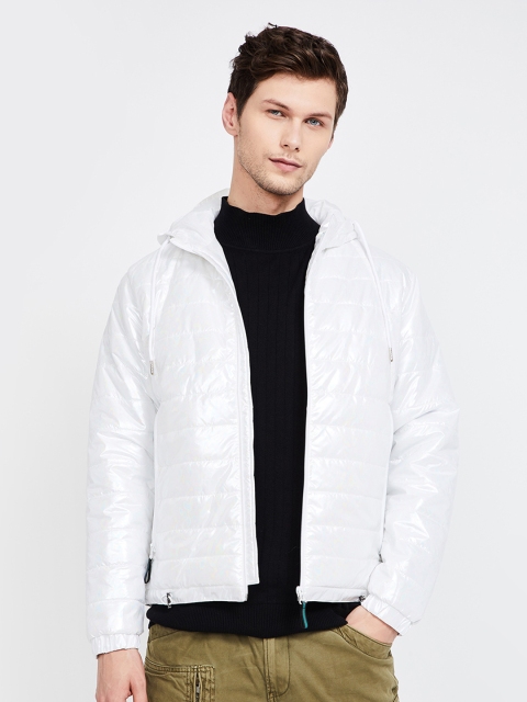 

Bossini Men White Solid Padded Jacket