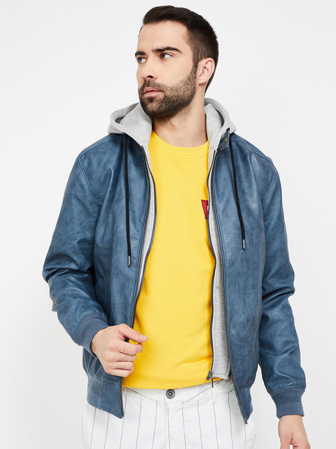 

Bossini Men Blue Checked Bomber