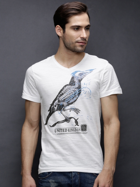 

BLEND White Printed T-shirt