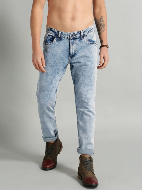 

The Roadster Lifestyle Co Men Blue Slim Fit Mid-Rise Clean Look Stretchable Jeans