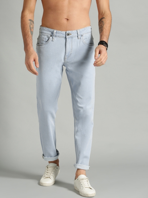 Men Blue Slim Fit Mid-Rise Clean Look Stretchable Jeans