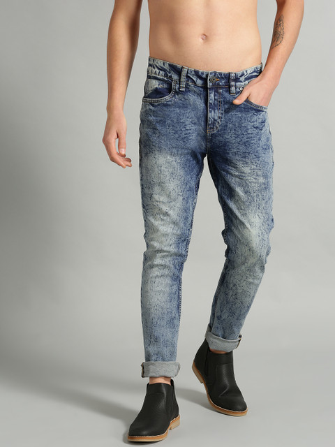 

Roadster Men Blue Skinny Fit Mid-Rise Clean Look Stretchable Jeans