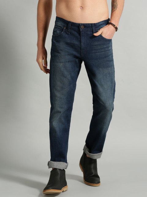 

Roadster Men Navy Blue Slim Fit Mid-Rise Clean Look Stretchable Jeans