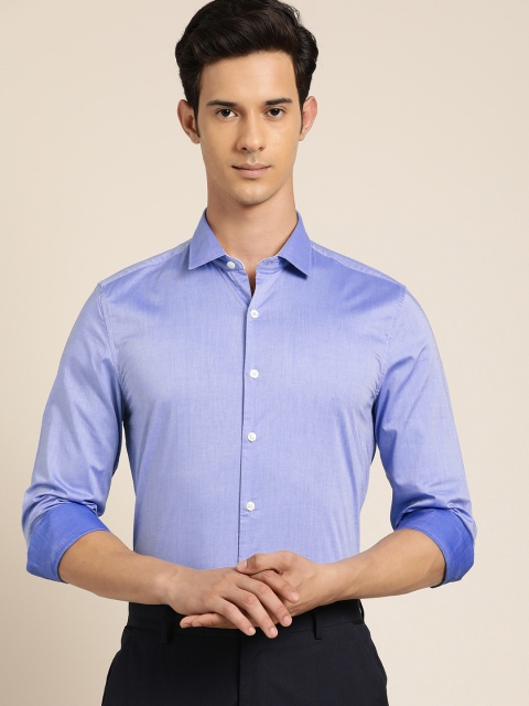 

INVICTUS Men Blue Slim Fit Solid Formal Shirt