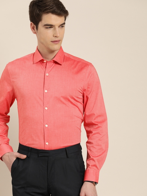 

INVICTUS Men Red Slim Fit Solid Formal Shirt