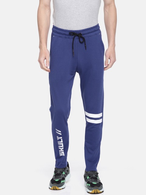 

SKULT by Shahid Kapoor Men Blue Printed Track Pant