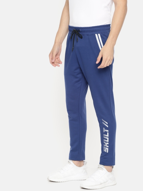 

SKULT by Shahid Kapoor Men Blue Solid Regular Fit Track Pants