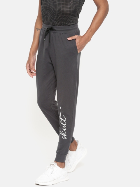 

Skult By Shahid Kapoor Men Charcoal Grey Solid Straight-Fit Joggers