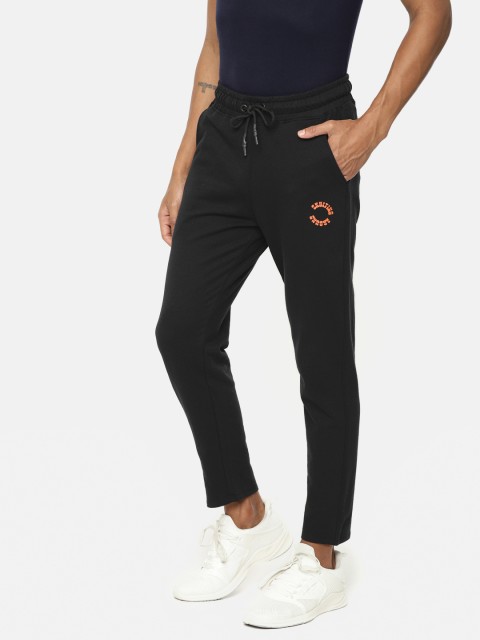 

SKULT by Shahid Kapoor Men Black Solid Track Pants