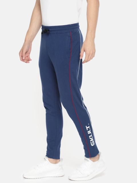 

SKULT by Shahid Kapoor Men Blue Solid Regular Fit Track Pants