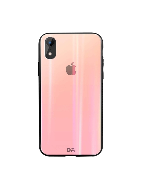 

DailyObjects Peach iPhone XR Holographic Glass Case Cover