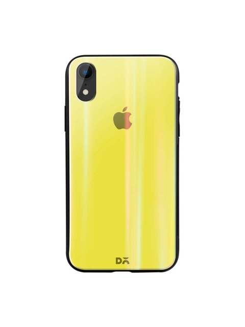 

DailyObjects Yellow iPhone XR Holographic Glass Case