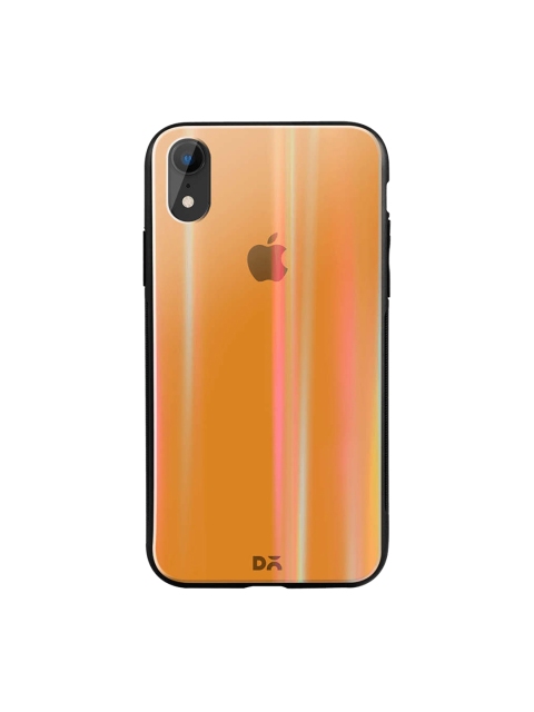 

DailyObjects Orange iPhone XR Holographic Glass Case Cover