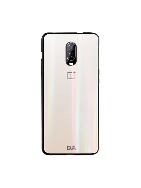 

DailyObjects Silver OnePlus 6T Holographic Glass Case