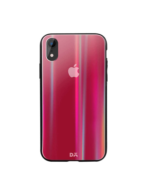 

DailyObjects Red iPhone XR Holographic Glass Case Cover