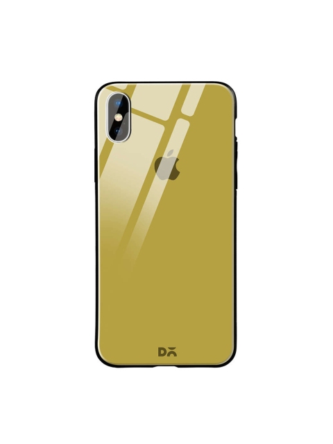 

DailyObjects Olive Green iPhone X Glass Case Cover