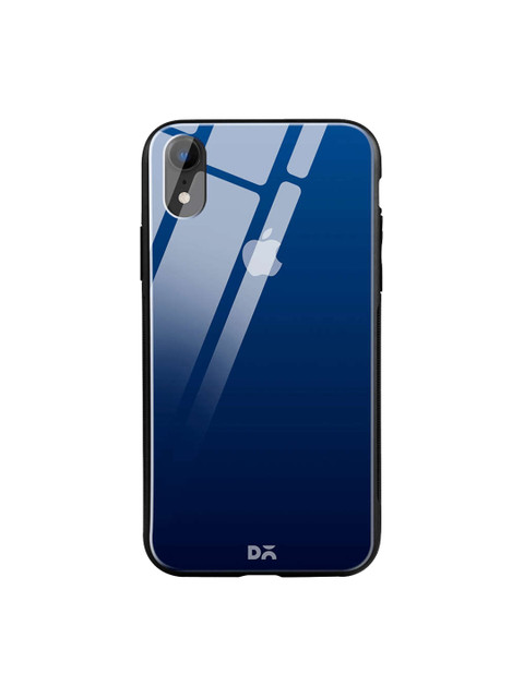 

DailyObjects Navy Blue iPhone XR Glass Case Cover