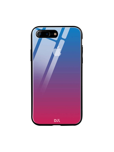 

DailyObjects Blue & Pink iPhone 7 Plus Glass Case Cover