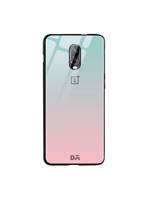 

DailyObjects Blue & Pink One Plus 6T Glass Case Cover