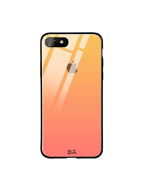 

DailyObjects Orange & Peach-Coloured iPhone 7 Glass Case Cover