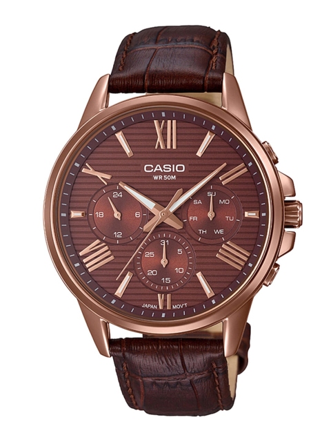 

Casio Enticer Men Brown Analogue watch A1611 MTP-EX300RL-5AVDF