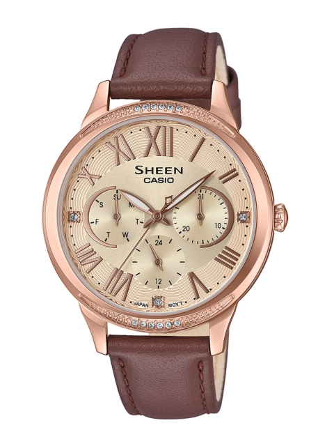 

CASIO Sheen Women Beige Multi-Dial Watch SHE-3058PGL-9AUDF - SX255