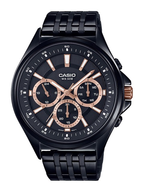 

CASIO Enticer Men Black Multi-Dial Watch MTP-E303B-1A2VDF - A1564
