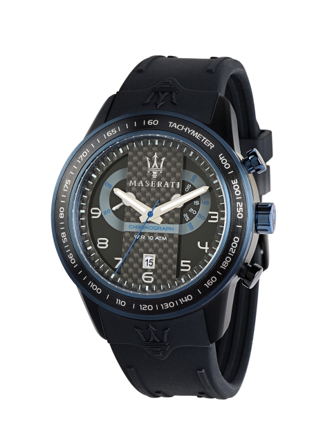 

Maserati Men Blue & Black Analogue Watch R8871610002