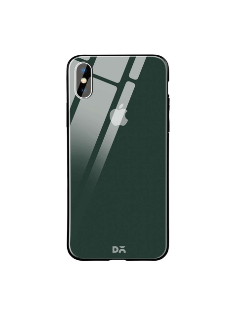 

DailyObjects Green iPhone X Glass Case Cover