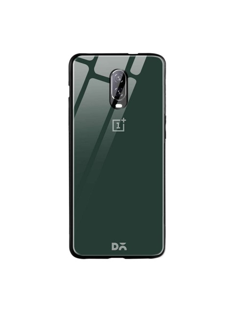 

DailyObjects Green One Plus 6T Glass Case Cover