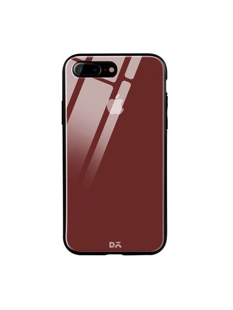 

DailyObjects Brown iPhone 8 Plus Glass Case Cover