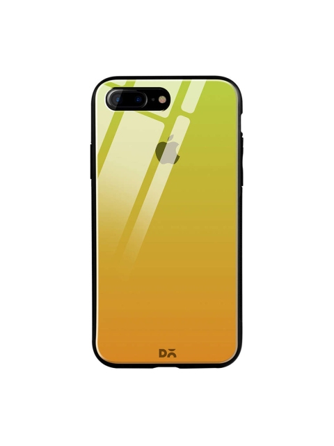 

DailyObjects Green & Mustard iPhone 7 Plus Glass Case Cover