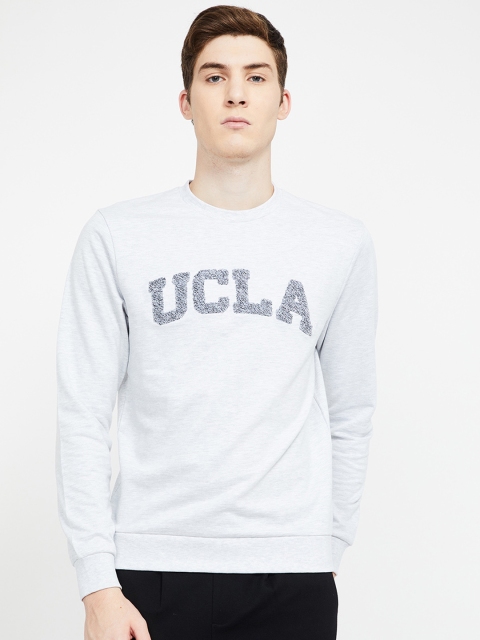 

UCLA Men White Printed Sweatshirt