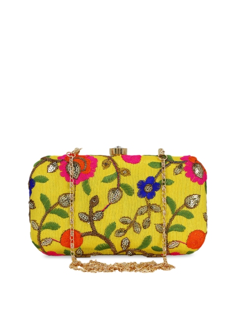 

Anekaant Multicoloured Embroidered Clutch, Multi