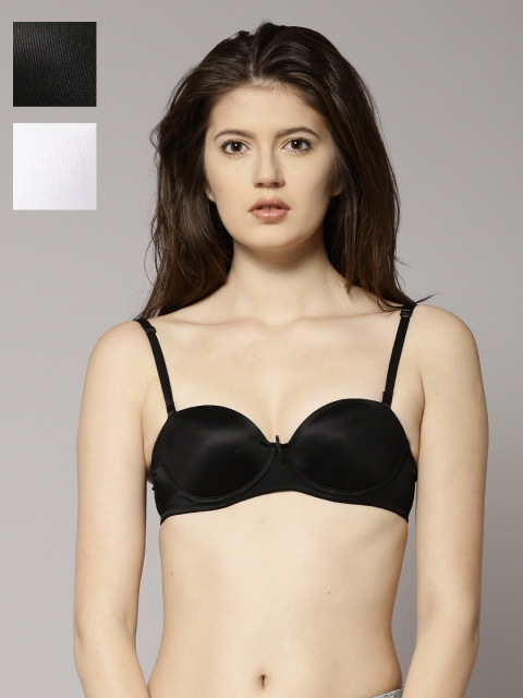 

Marks & Spencer Pack of 2 Padded Multiway Bras A-D, Black
