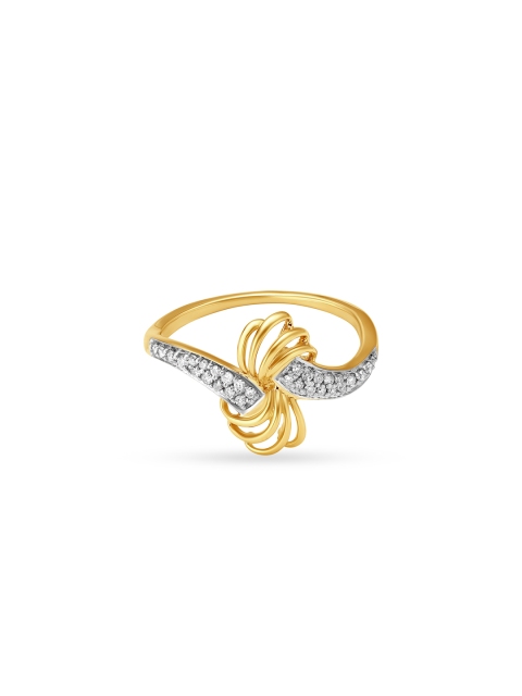 

Mia By Tanishq Women 14KT Yellow Gold-Toned Ring With Diamond